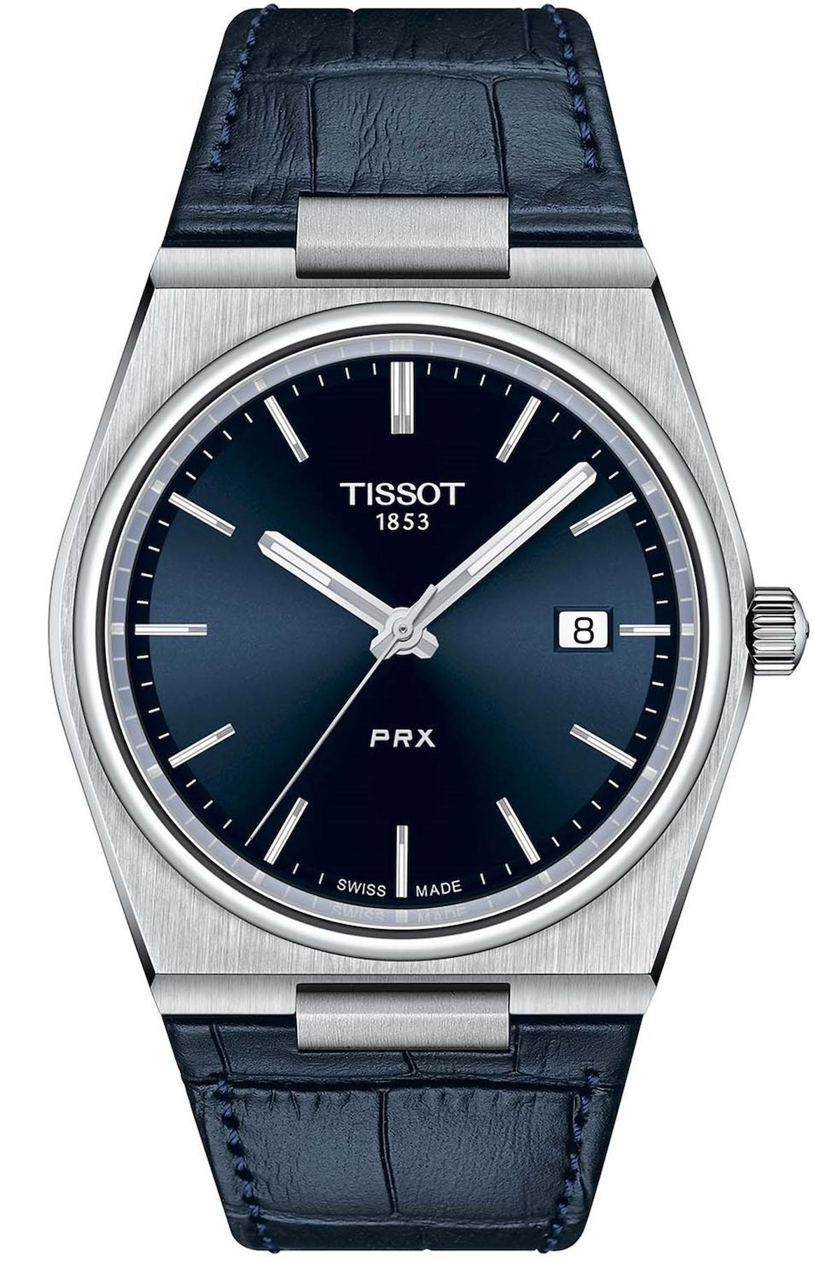 Tissot T1374101604100 Takvimli 44 mm Lacivert Deri Kordon Analog Erkek Kol Saati