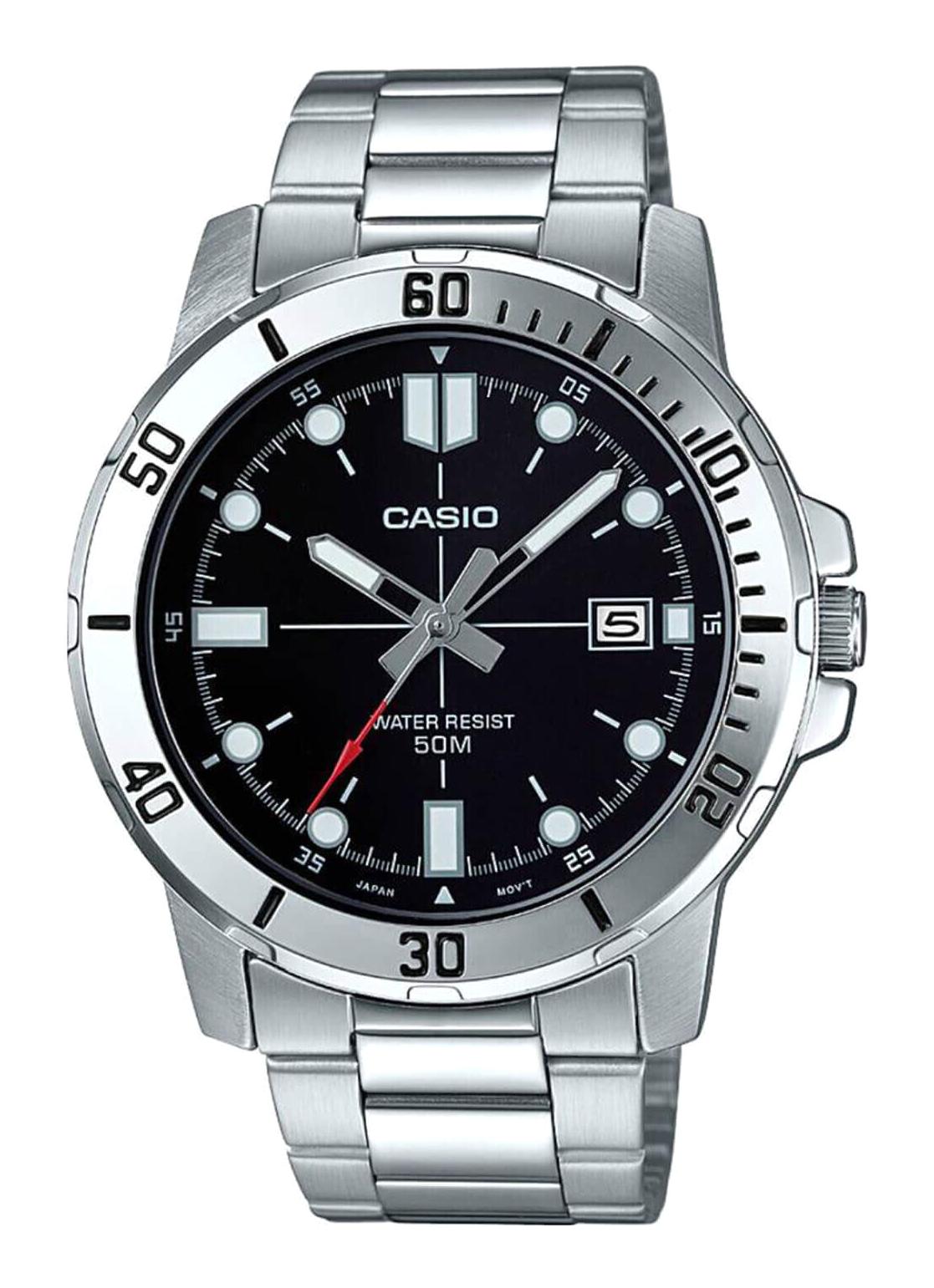 Casio MTP-VD01D-1E Takvimli Çelik Kordon Analog Kol Saati