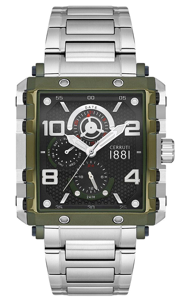 Cerruti 1881 CIWGK0038003 Takvimli 42 mm Çelik Kordon Analog Erkek Kol Saati