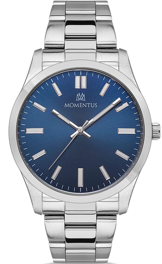 Momentus CM136S-11SS Takvimli 41 mm Çelik Kordon Analog Erkek Kol Saati