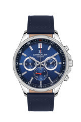 Daniel Klein DK.1.13544.3 Takvimli 45 mm Lacivert Deri Kordon Analog Erkek Kol Saati
