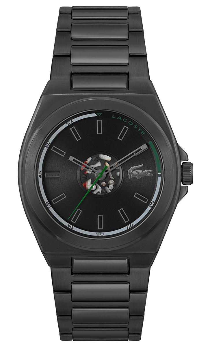 Lacoste LAC2011336 42 mm Siyah Çelik Kordon Analog Erkek Kol Saati