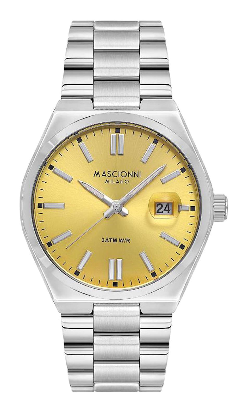 Mascionni M.1.1268.2 Takvimli 42 mm Metal Kordon Analog Erkek Kol Saati