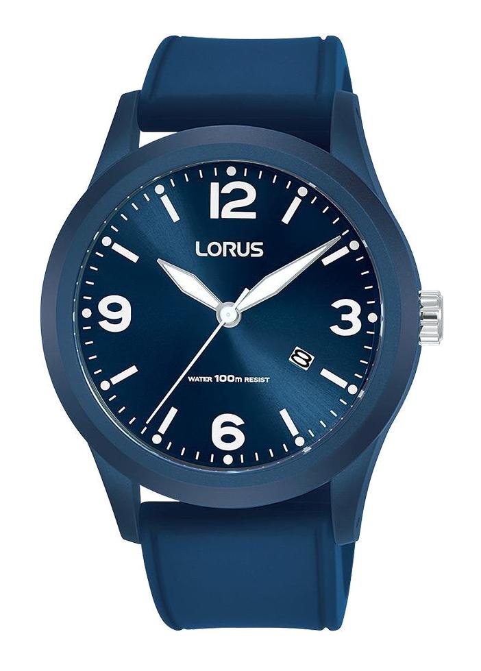 Lorus RH953LX9 Takvimli 42 mm Lacivert Silikon Kordon Analog Erkek Kol Saati