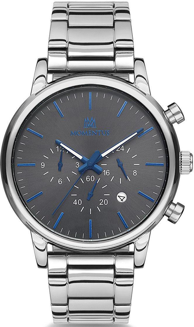 Momentus CC236S-05SM Takvimli 44 mm Çelik Kordon Analog Kol Saati