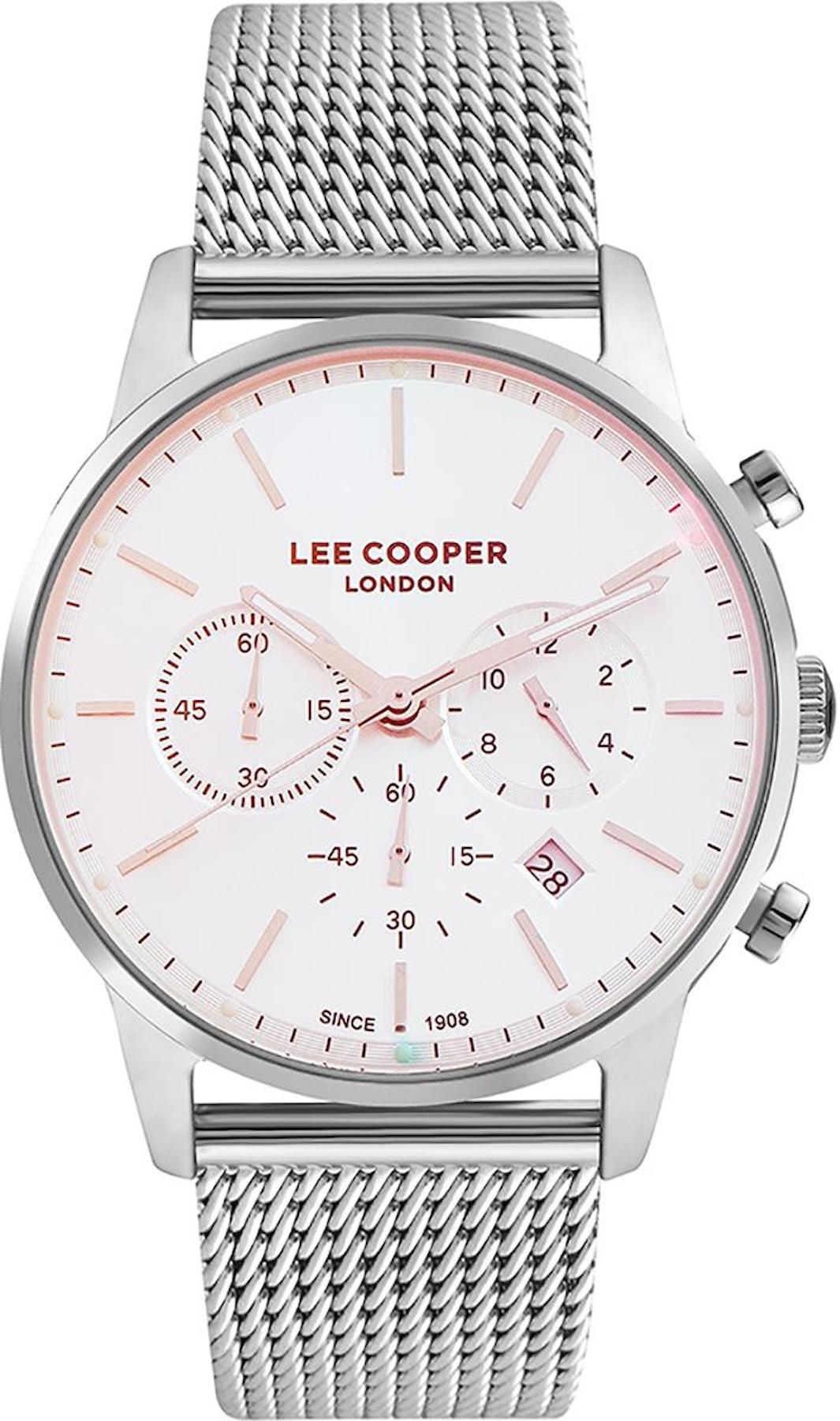 Lee Cooper LC07224.330-NM Takvimli 43 mm Çelik Kordon Analog Erkek Kol Saati