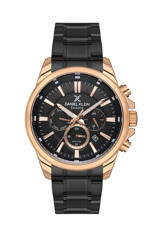 Daniel Klein DK.1.13524.5 Takvimli 44 mm Siyah Metal Kordon Analog Kol Saati