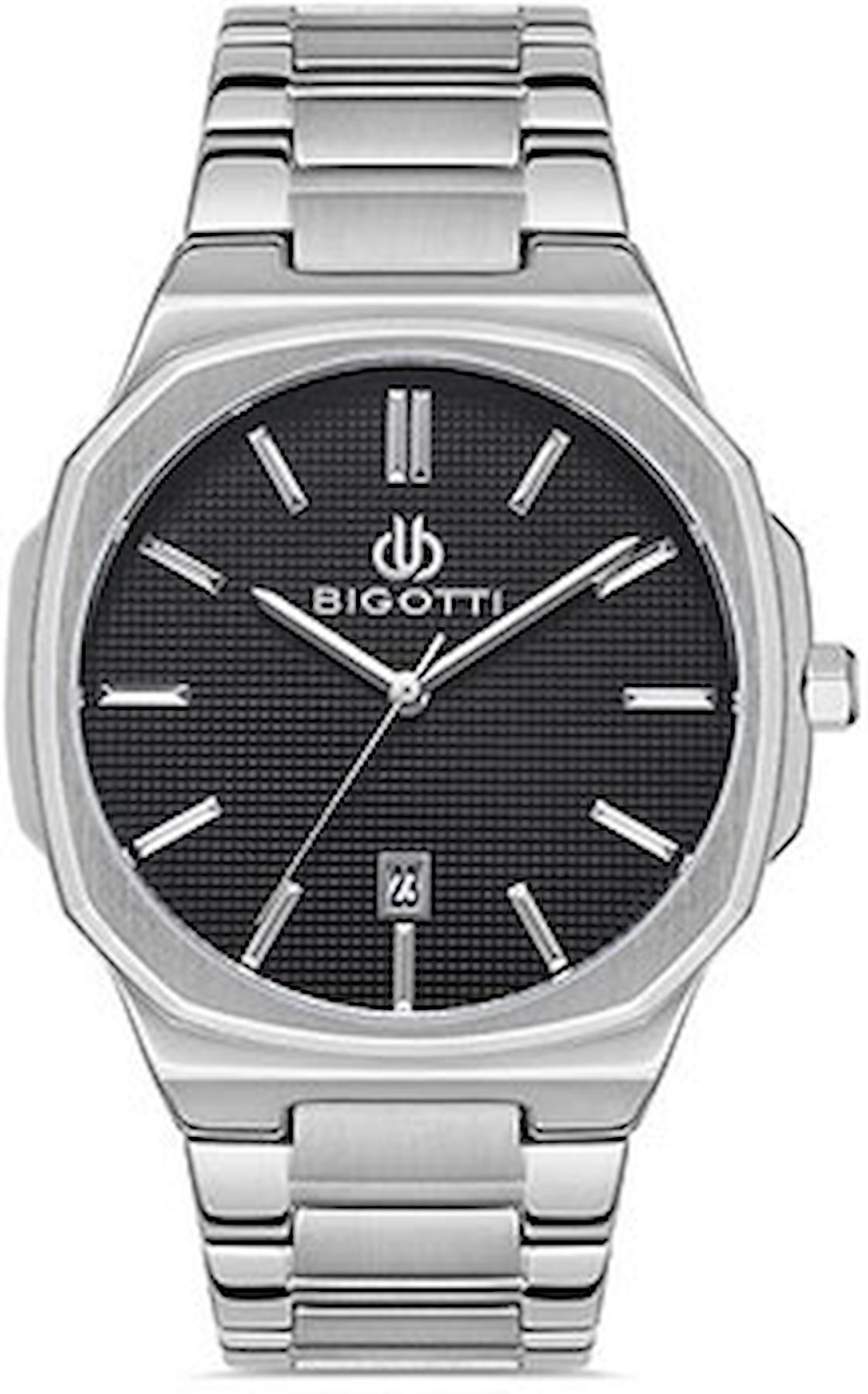 Bigotti BG.1.10225.2 Takvimli 44 mm Çelik Kordon Analog Erkek Kol Saati