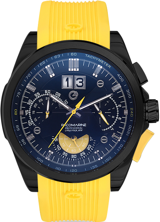 Pacomarine PM.51011.18 Takvimli 45-50 mm Sarı Silikon Kordon Analog Kol Saati