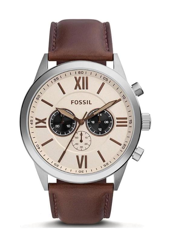 Fossil FBQ2726 Takvimli 48 mm Kahverengi Deri Kordon Analog Erkek Kol Saati