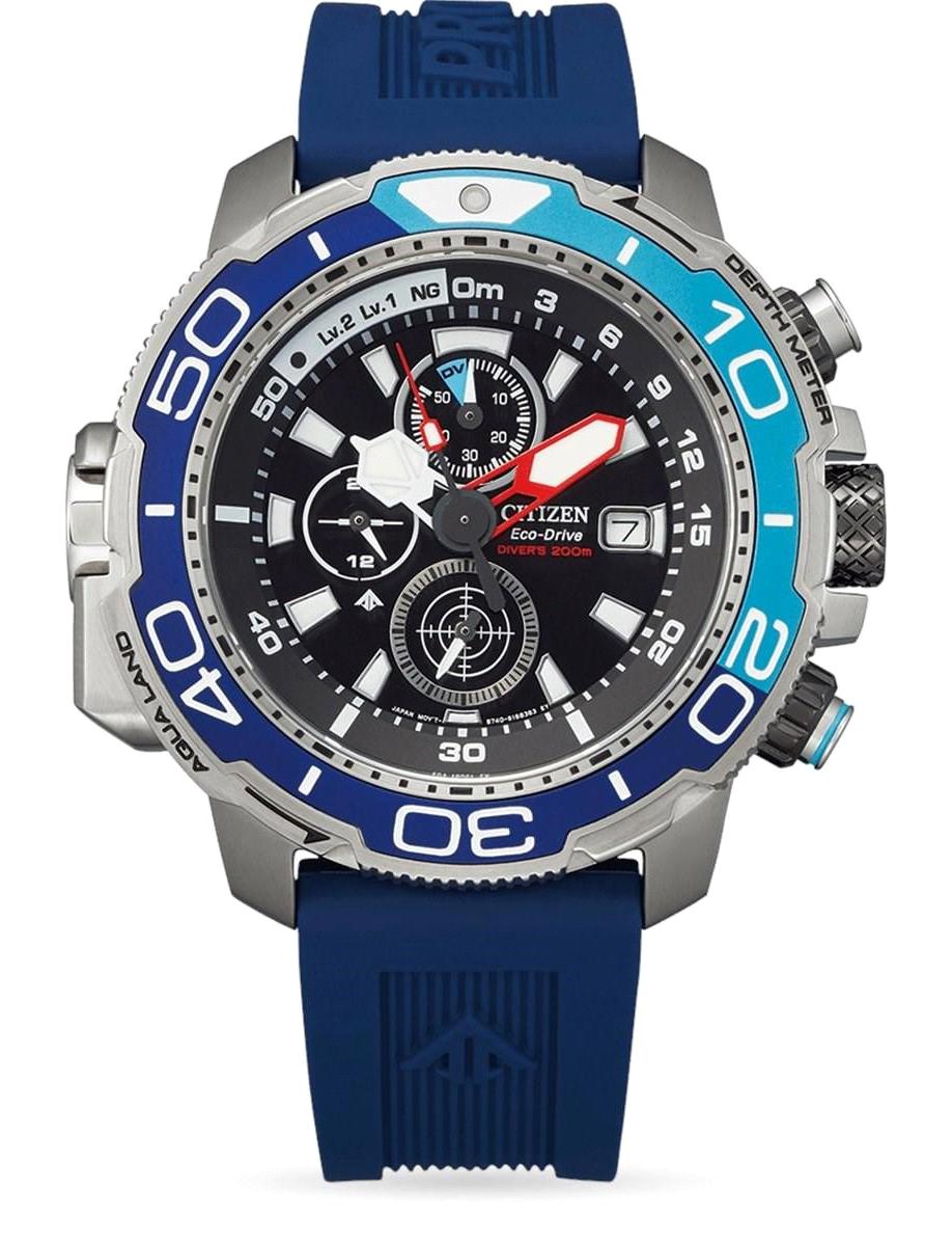 Citizen BJ2169-08E Takvimli Lacivert Silikon Kordon Analog Erkek Kol Saati