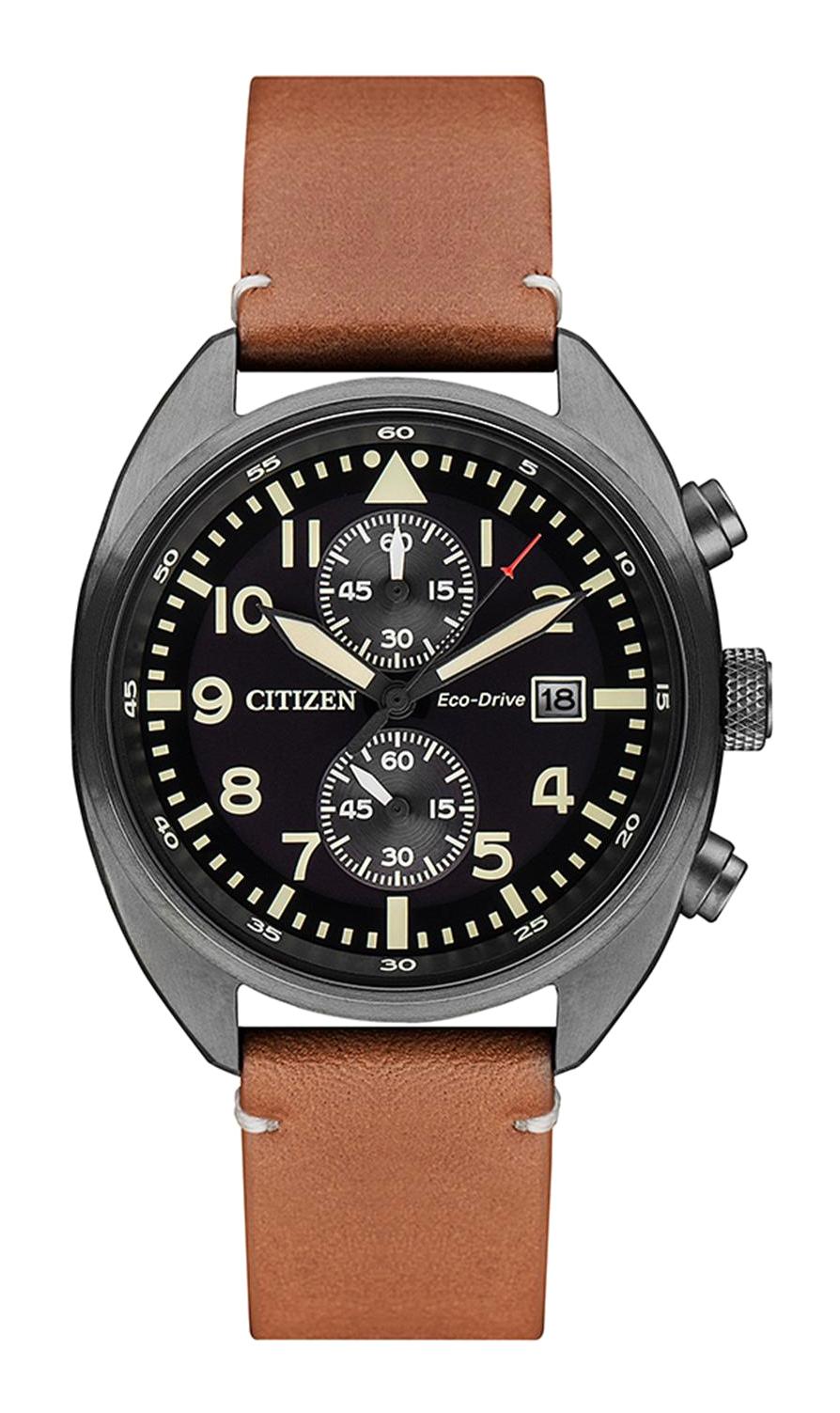 Citizen CA7045-14E Takvimli 41 mm Kahverengi Çelik Kordon Analog Erkek Kol Saati