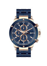 Slazenger SL.09.2163.2.02 Takvimli 45 mm Lacivert Çelik Kordon Analog Erkek Kol Saati