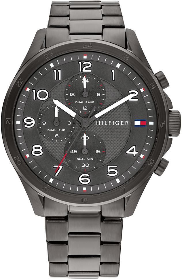 Tommy Hilfiger TH1792008 Takvimli 45 mm Füme Çelik Kordon Analog Erkek Kol Saati