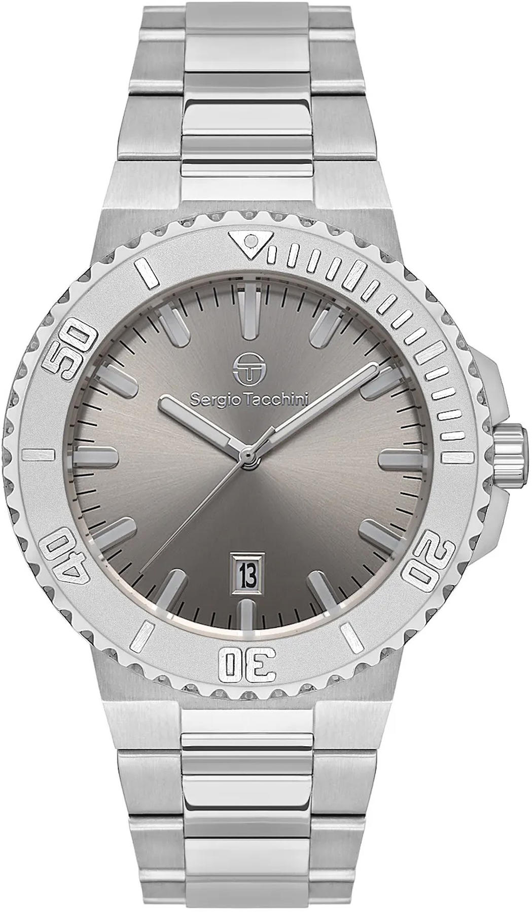 Sergio Tacchini ST.1.10415.1 Takvimli 43 mm Çelik Kordon Analog Kol Saati