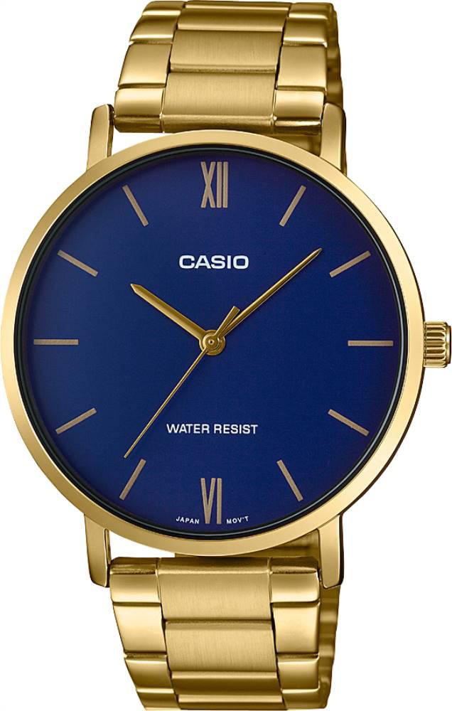 Casio MTP-VT01G-2BUDF 42 mm Altın Çelik Kordon Analog Erkek Kol Saati