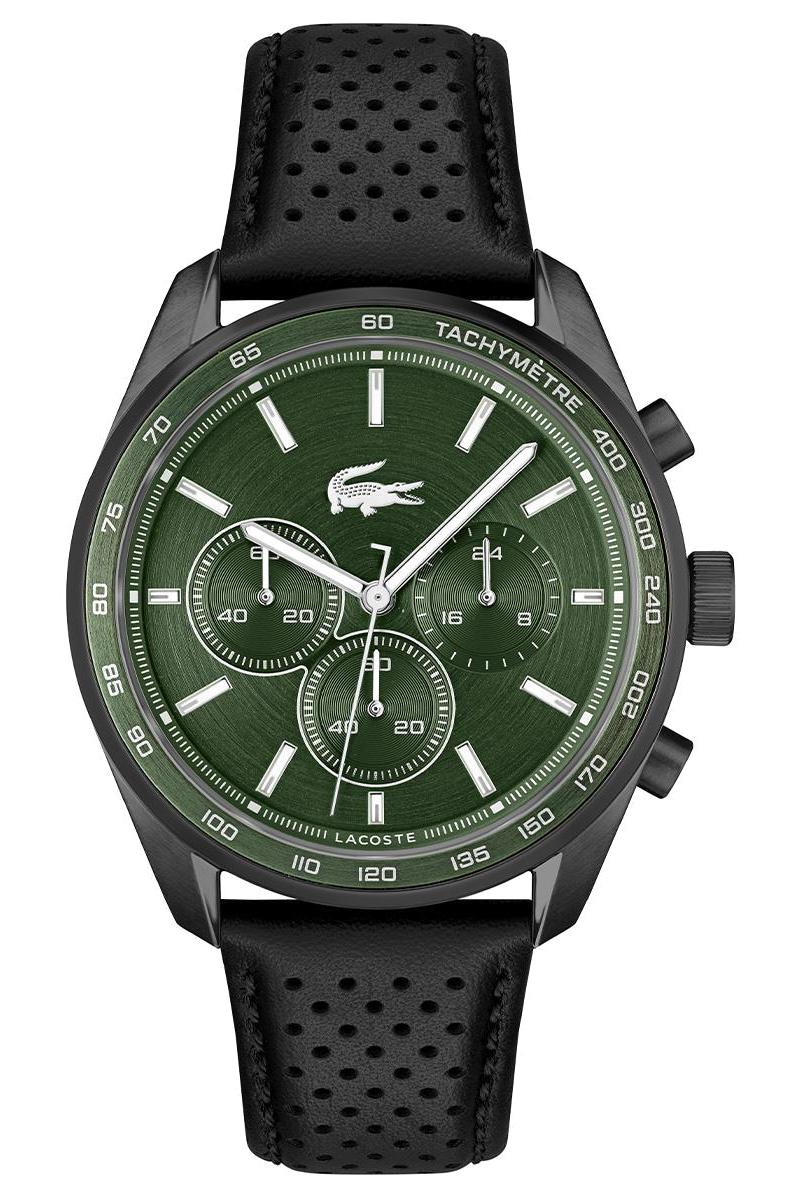 Lacoste LAC2011345 42 mm Siyah Silikon Kordon Analog Erkek Kol Saati