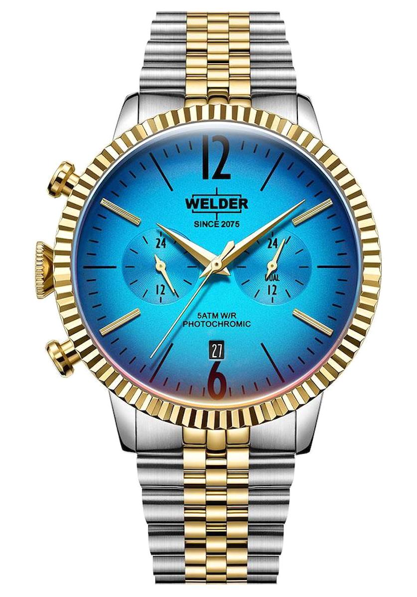 Welder Watch WWRC472 Pusulalı Takvimli 45 mm Altın-Çelik Kordon Analog Erkek Kol Saati