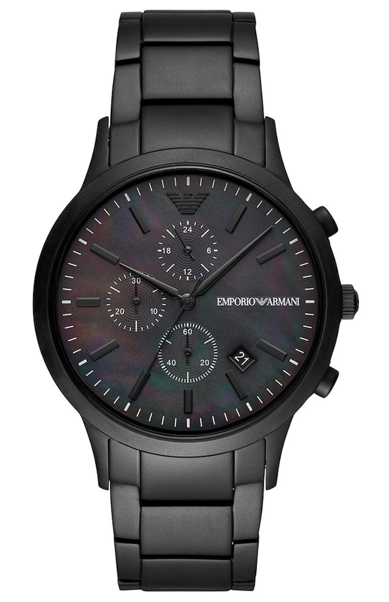 Emporio Armani AR11275 Takvimli 42 mm Siyah Çelik Kordon Analog Kol Saati