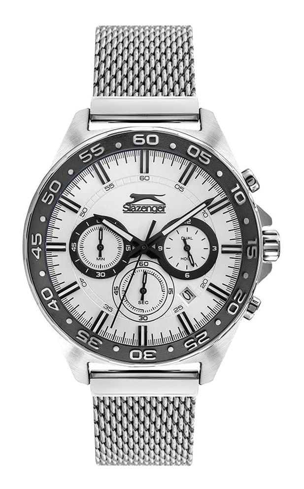 Slazenger SL.09.1906.2.03 Takvimli 44 mm Çelik Kordon Analog Erkek Kol Saati