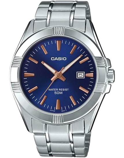 Casio MTP-1308D-2AVDF Takvimli Çelik Kordon Analog Kol Saati