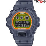 Casio DW-6900LS-1DR Takvimli 50 mm Mor Silikon Kordon Dijital Erkek Kol Saati