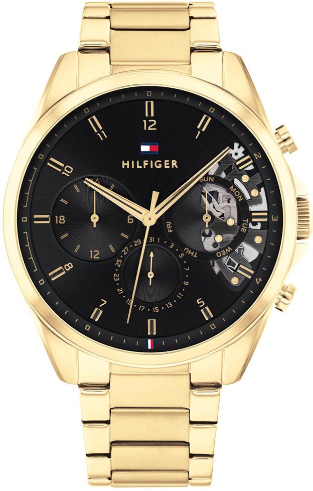 Tommy Hilfiger TH1710447 Takvimli 44 mm Altın Çelik Kordon Analog Erkek Kol Saati