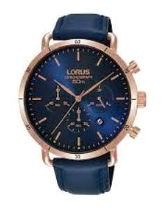 Lorus RT368HX9 Takvimli Lacivert Deri Kordon Analog Erkek Kol Saati