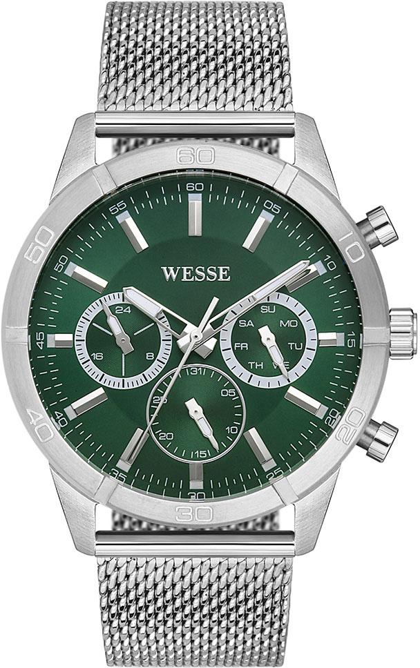 Wesse WWG206305 Pusulalı Takvimli 44 mm Çelik Kordon Analog Erkek Kol Saati