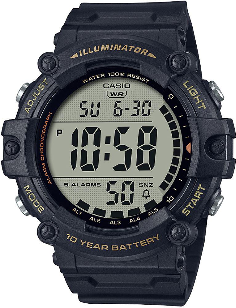 Casio AE-1500WHX-1AVDF Takvimli 51.3 mm Lacivert Silikon Kordon Analog Erkek Kol Saati