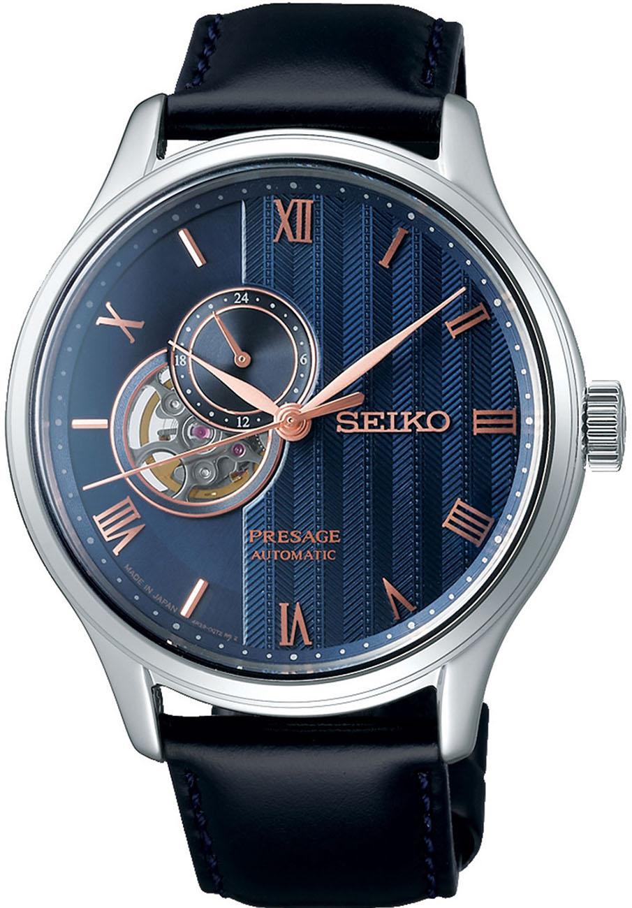 Seiko SSA421J Takvimli 42 mm Siyah Deri Kordon Analog Erkek Kol Saati