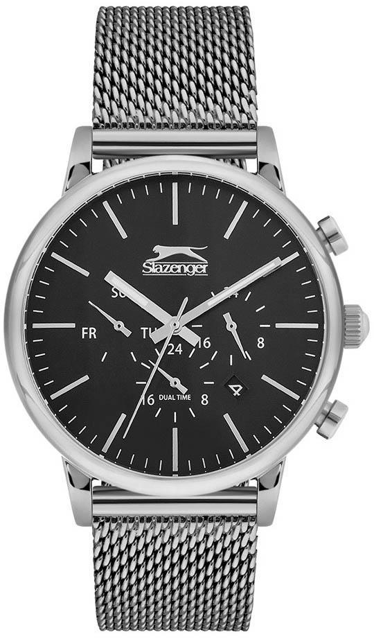 Slazenger SL.09.1714.2.11 Takvimli 41-45 mm Çelik Kordon Analog Erkek Kol Saati