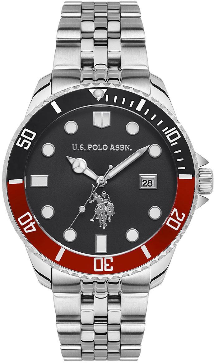 U.S. Polo Assn USPA1048-04 Takvimli 44 mm Çelik Kordon Analog Erkek Kol Saati