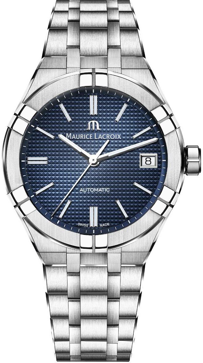 Maurice Lacroix AI6007-SS002-430-1 Takvimli 39 mm Çelik Kordon Analog Kol Saati