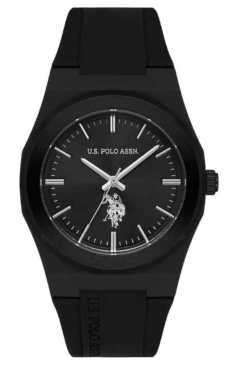 U.S. Polo Assn USPA1083-01 40 mm Siyah Silikon Kordon Analog Erkek Kol Saati