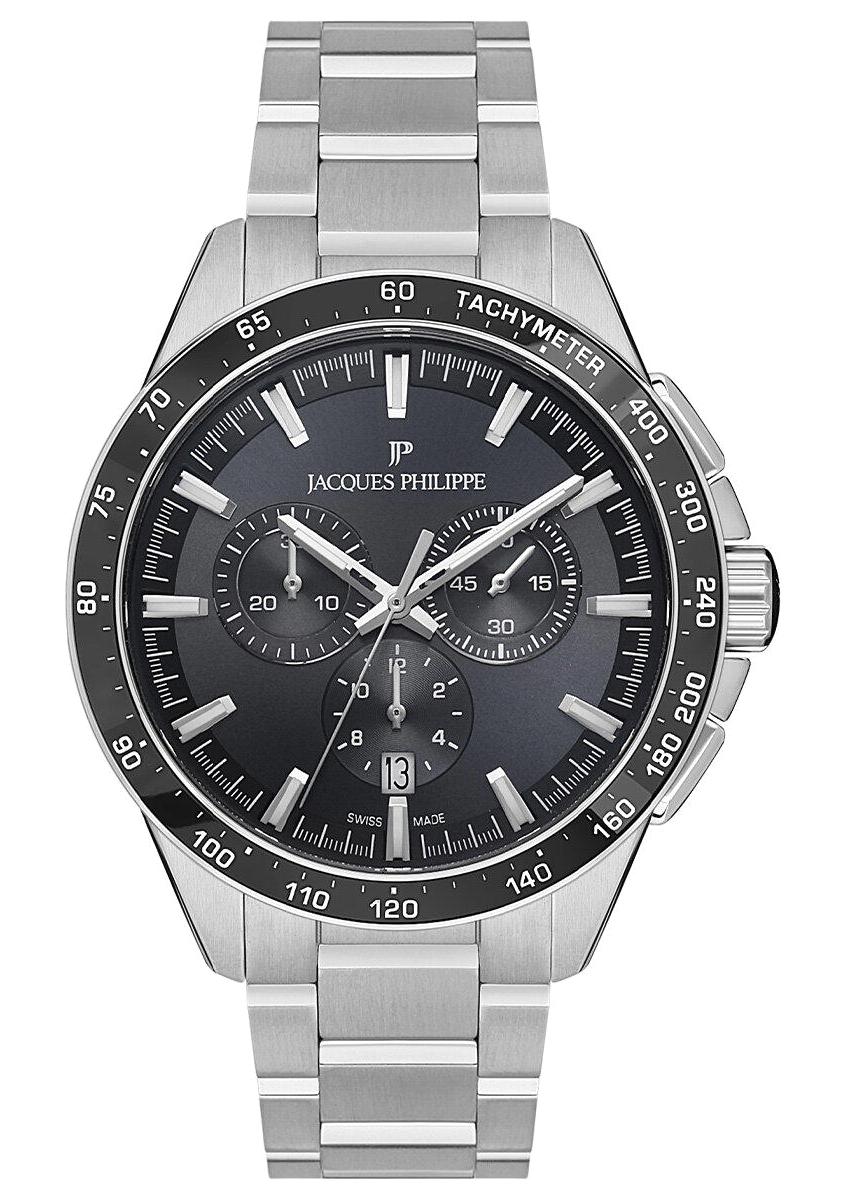 Jacques Philippe JPQGC251316 Takvimli 42 mm Çelik Kordon Analog Erkek Kol Saati