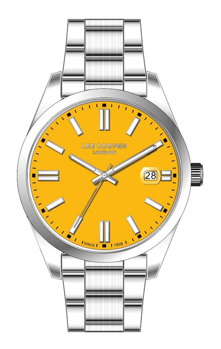 Lee Cooper LC07565.310 Takvimli 45 mm Çelik Kordon Analog Erkek Kol Saati