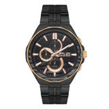 Slazenger SL.09.2129.2.03 Takvimli 43 mm Siyah Çelik Kordon Analog Erkek Kol Saati