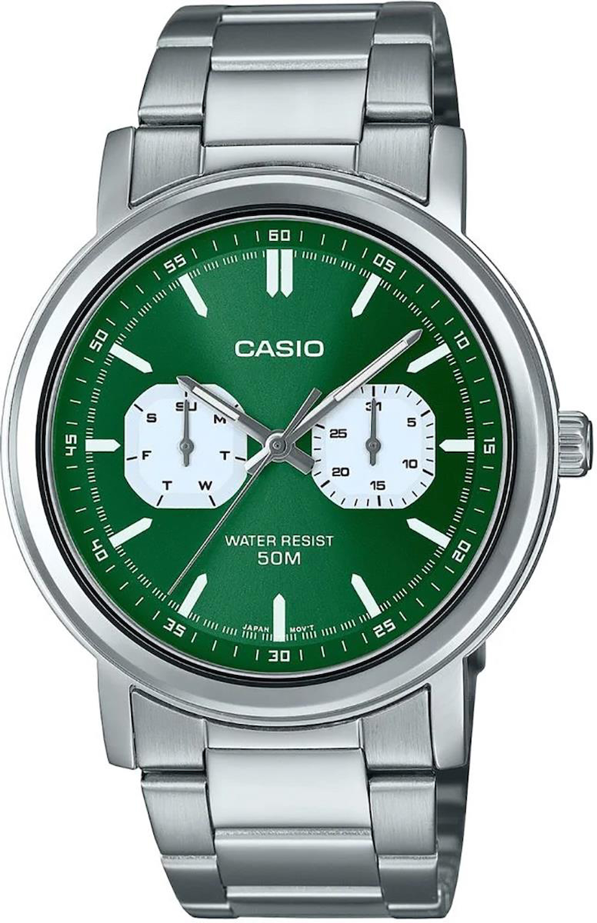 Casio MTP-E335D-3EVDF Takvimli 41 mm Çelik Kordon Analog Erkek Kol Saati