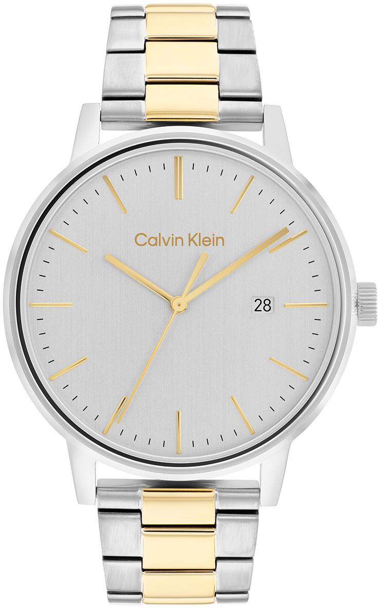 Calvin Klein CK25200055 Takvimli 43 mm Altın-Çelik Kordon Analog Erkek Kol Saati