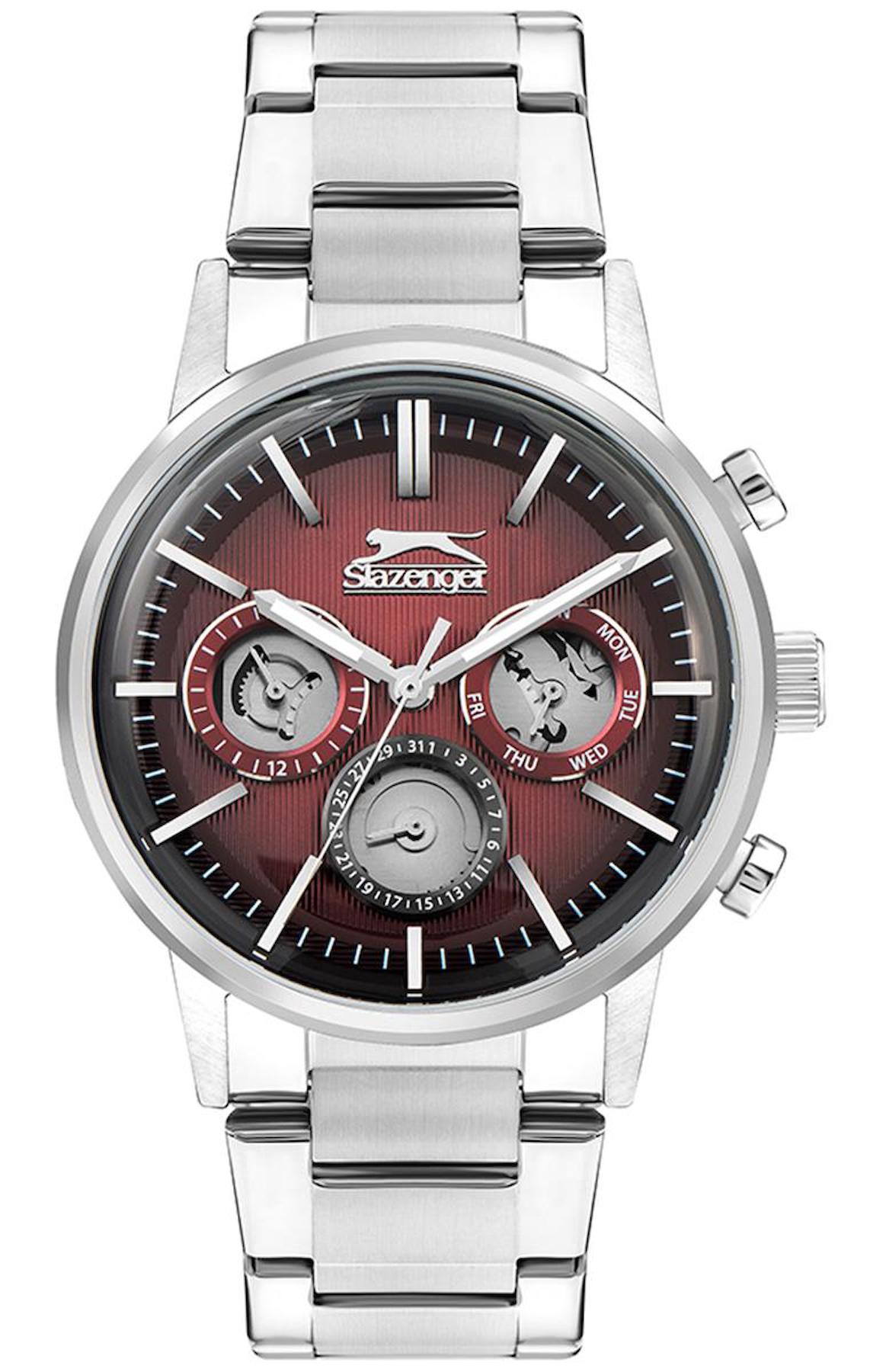 Slazenger SL.09.2303.2.08 Takvimli 42 mm Çelik Kordon Analog Erkek Kol Saati