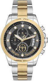 Sergio Tacchini ST.1.10202.3 Takvimli 42 mm Altın-Çelik Kordon Analog Kol Saati
