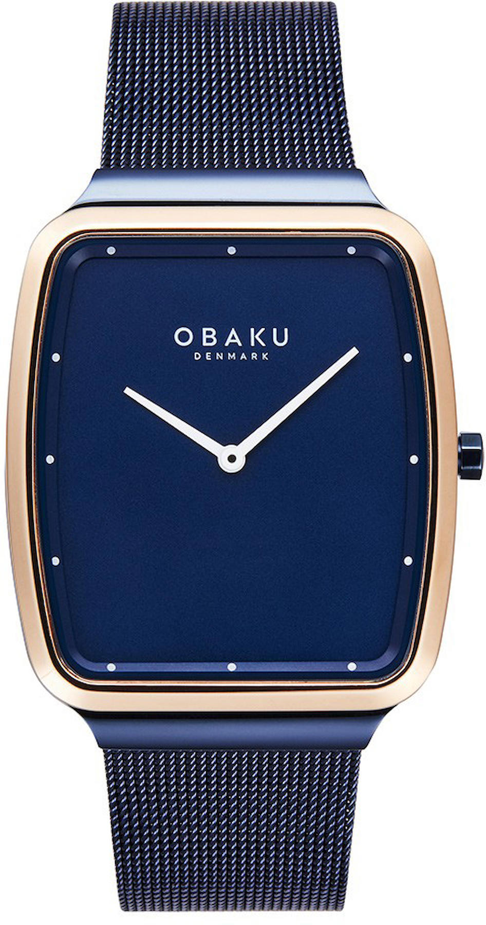 Obaku Denmark V267GXSLML 34 mm Lacivert Çelik-Hasır Kordon Analog Kol Saati
