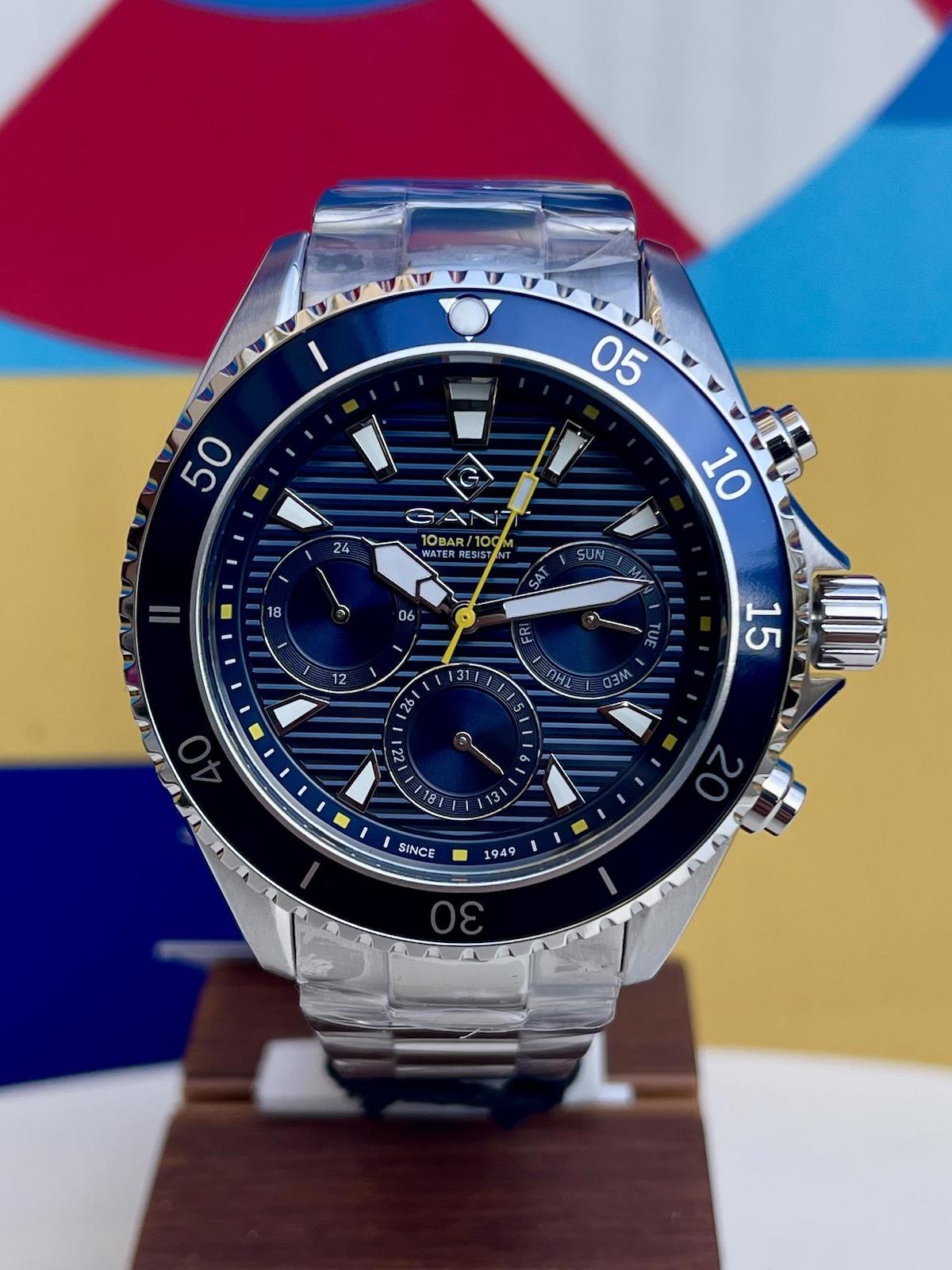 Gant G184002 Takvimli 44 mm Çelik Kordon Analog Erkek Kol Saati
