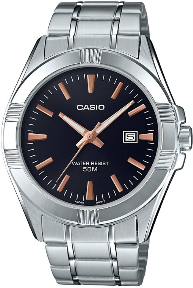 Casio MTP-1308D-1A2VDF Takvimli Çelik Kordon Analog Kol Saati