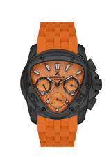 Daniel Klein DK.1.13679.5 Takvimli 45 mm Turuncu Silikon Kordon Analog Kol Saati