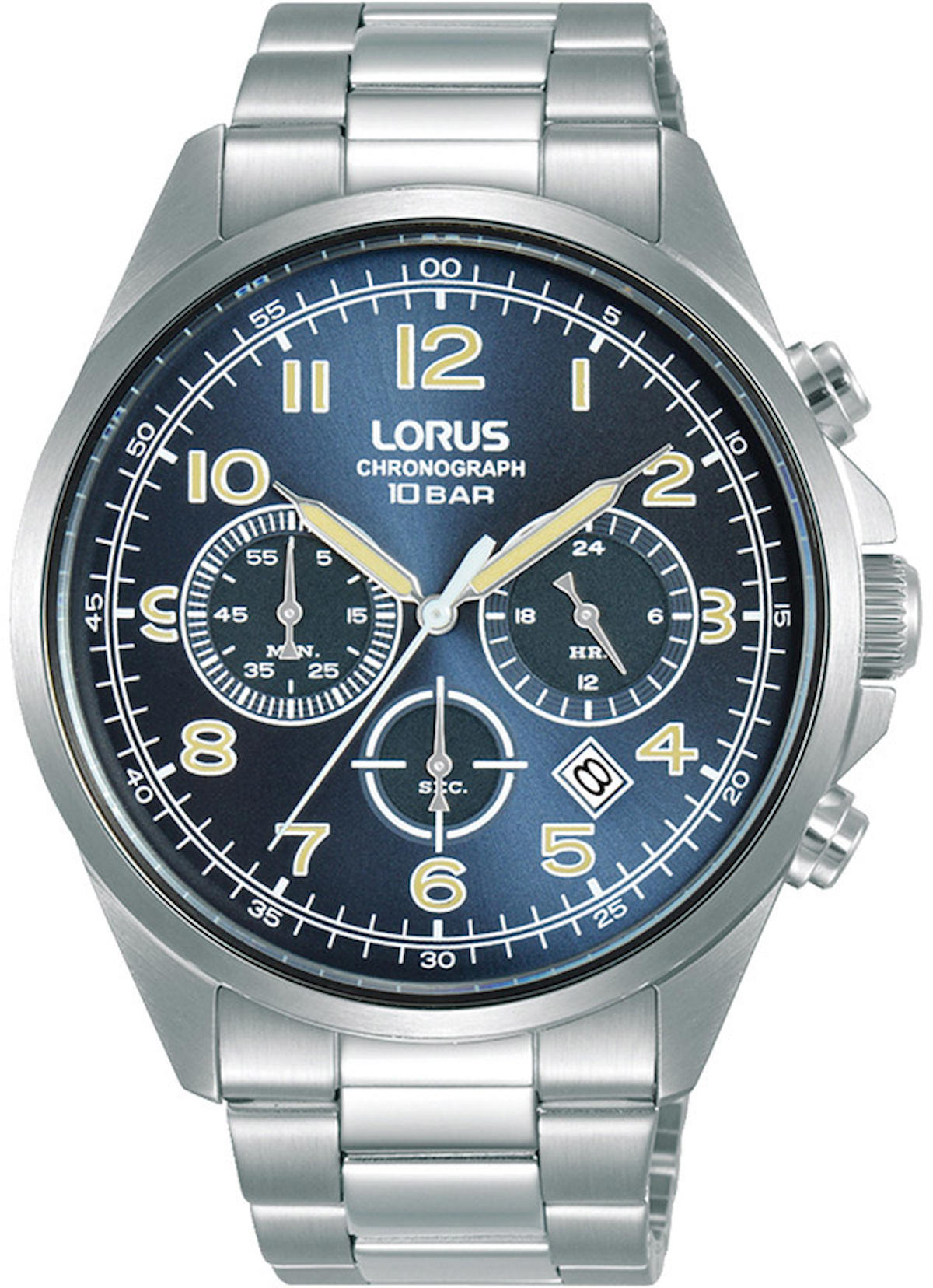 Lorus RT305KX9 Takvimli 43 mm Çelik Kordon Analog Erkek Kol Saati