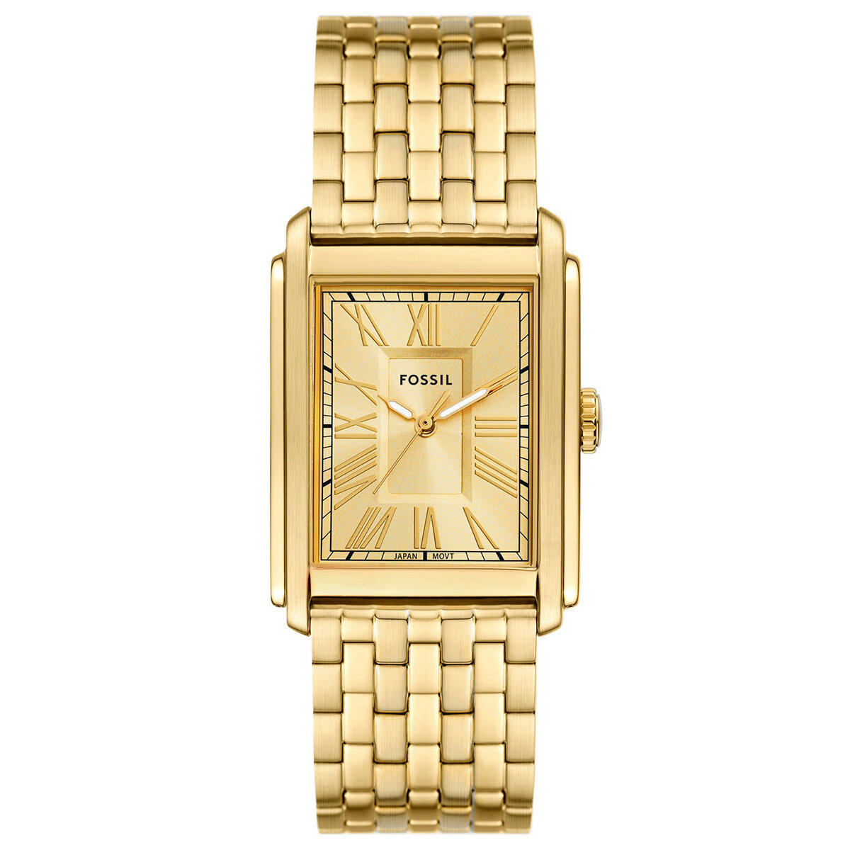 Fossil FFS6009 30 mm Altın Çelik Kordon Analog Erkek Kol Saati