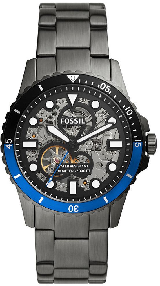 Fossil FME3201 42 mm Füme Çelik Kordon Analog Erkek Kol Saati