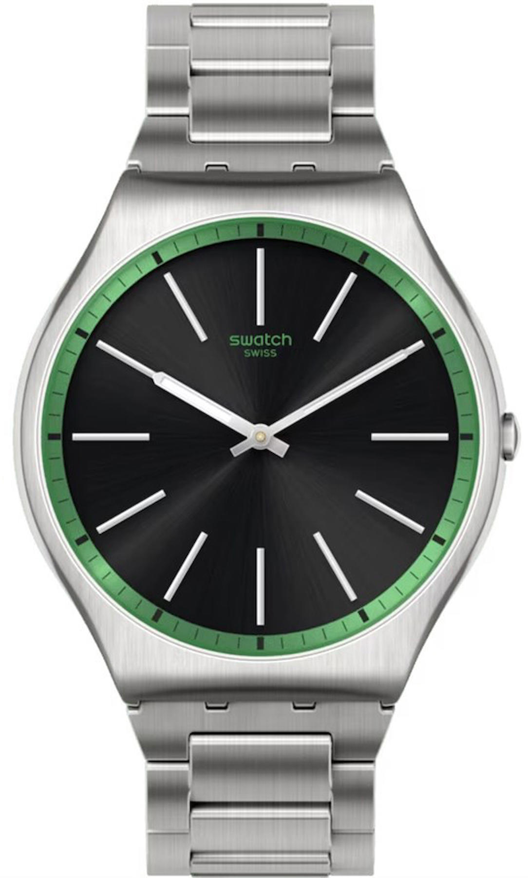 Swatch SS07S128G Takvimli 44 mm Çelik Kordon Analog Erkek Kol Saati